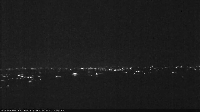 Lake Travis webcam, March 11, 2023 9:25 PM CT