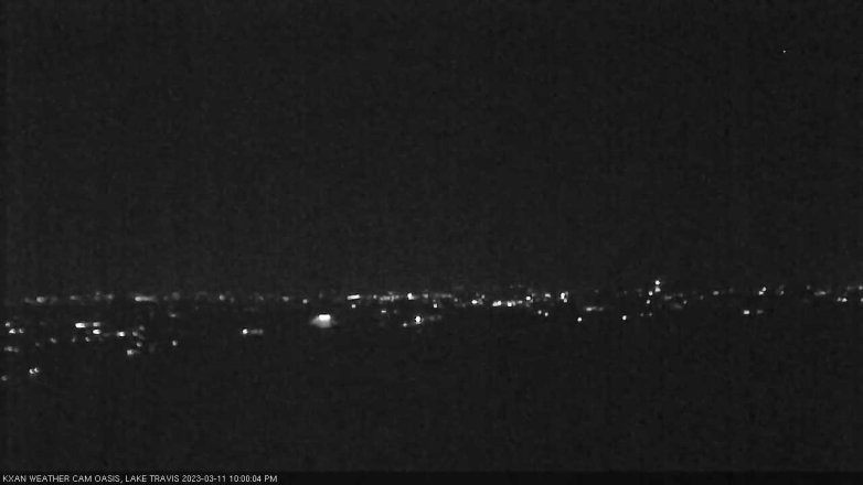 Lake Travis webcam, March 11, 2023 10:00 PM CT