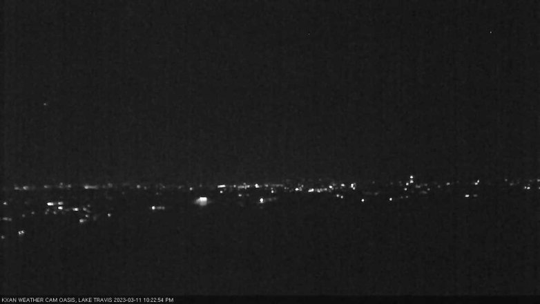 Lake Travis webcam, March 11, 2023 10:25 PM CT