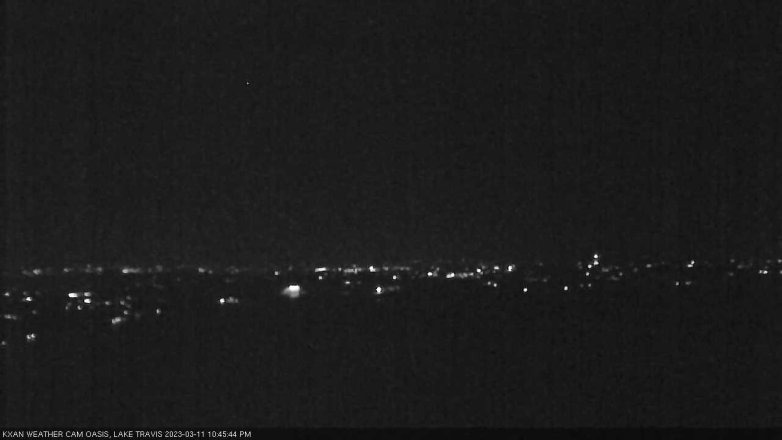 Lake Travis webcam, March 11, 2023 10:45 PM CT