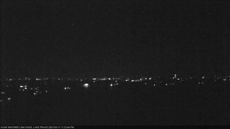 Lake Travis webcam, March 11, 2023 11:25 PM CT