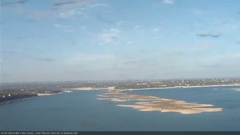 Lake Travis webcam, March 12, 2023 9:45 AM CT