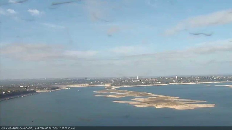 Lake Travis webcam, March 12, 2023 10:00 AM CT