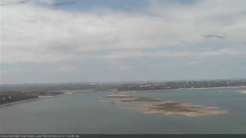 Lake Travis webcam, March 12, 2023 11:45 AM CT