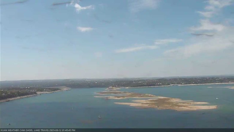 Lake Travis webcam, March 12, 2023 1:45 PM CT