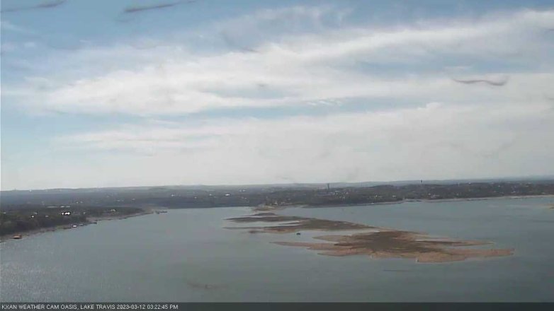 Lake Travis webcam, March 12, 2023 3:25 PM CT