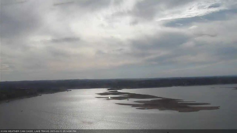 Lake Travis webcam, March 12, 2023 7:00 PM CT