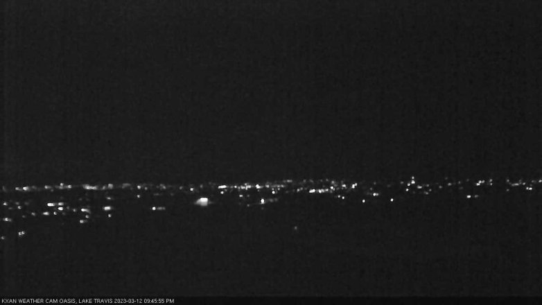 Lake Travis webcam, March 12, 2023 9:45 PM CT
