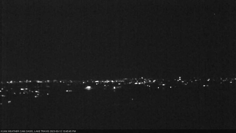 Lake Travis webcam, March 12, 2023 10:45 PM CT
