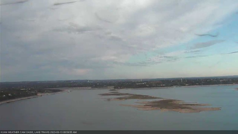 Lake Travis webcam, March 13, 2023 9:00 AM CT