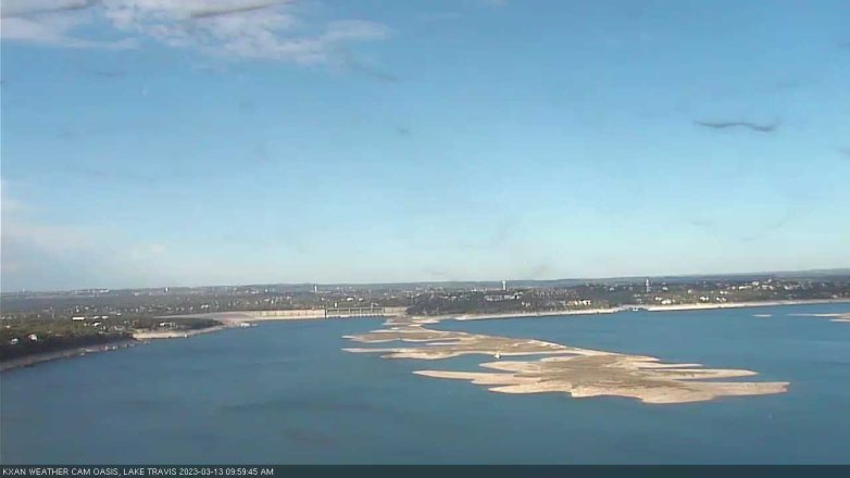 Lake Travis webcam, March 13, 2023 10:00 AM CT