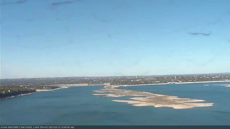 Lake Travis webcam, March 13, 2023 10:45 AM CT