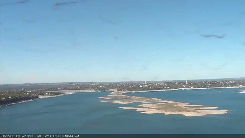 Lake Travis webcam, March 13, 2023 11:00 AM CT