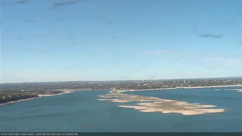 Lake Travis webcam, March 13, 2023 11:45 AM CT