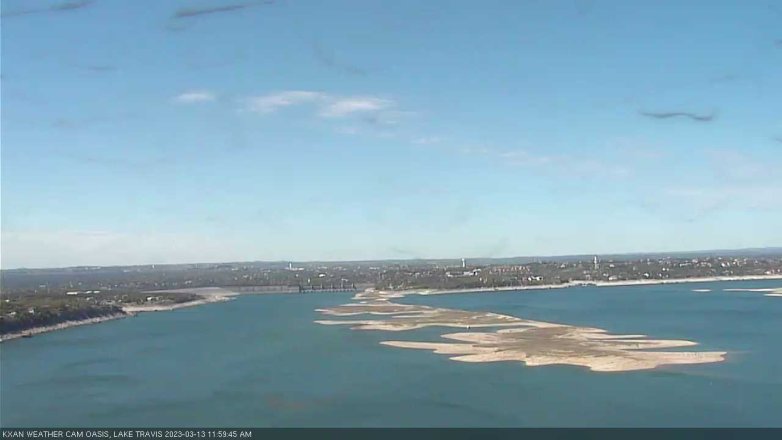 Lake Travis webcam, March 13, 2023 12:00 PM CT