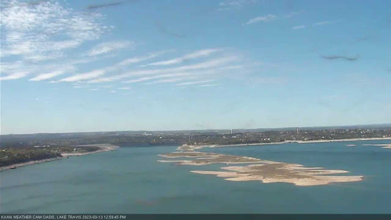 Lake Travis webcam, March 13, 2023 1:00 PM CT