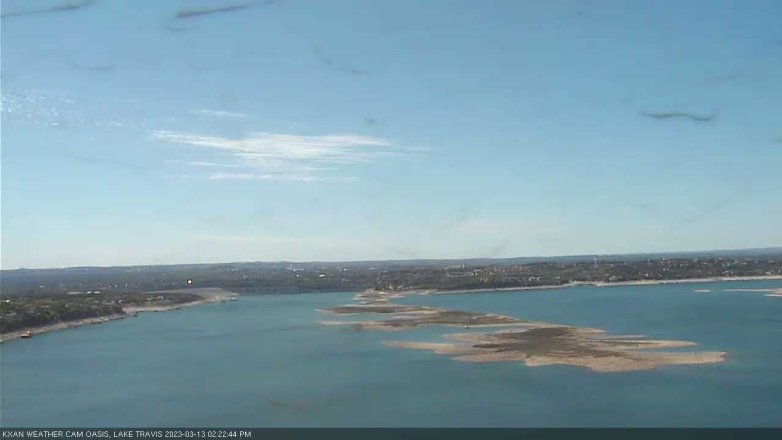 Lake Travis webcam, March 13, 2023 2:25 PM CT