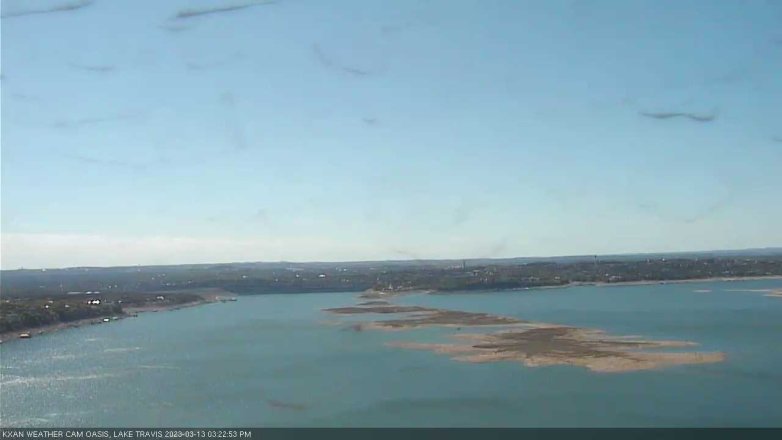 Lake Travis webcam, March 13, 2023 3:25 PM CT