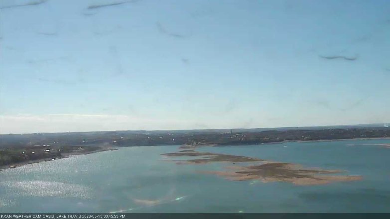 Lake Travis webcam, March 13, 2023 3:45 PM CT