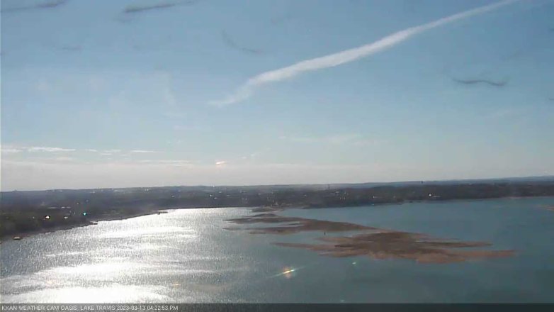 Lake Travis webcam, March 13, 2023 4:25 PM CT