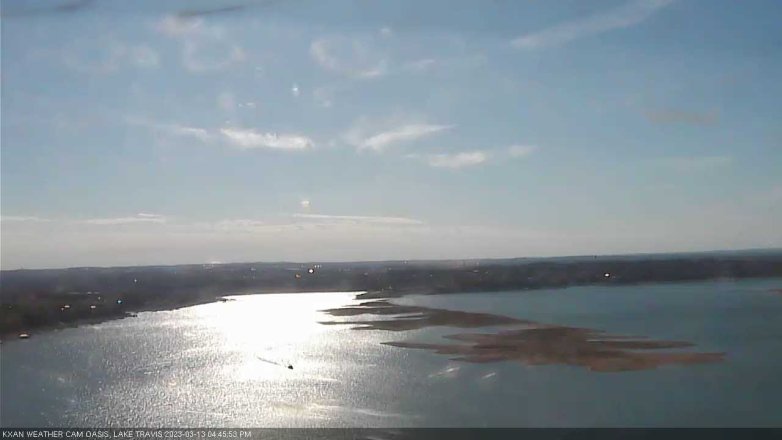 Lake Travis webcam, March 13, 2023 4:45 PM CT
