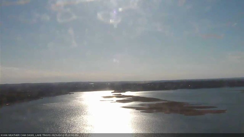 Lake Travis webcam, March 13, 2023 5:25 PM CT