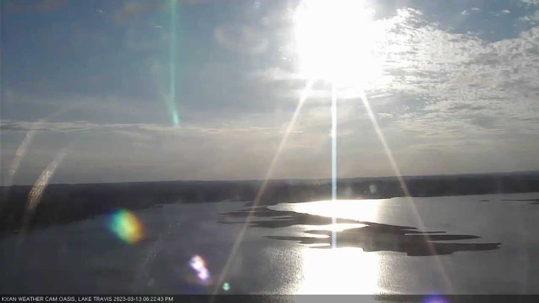 Lake Travis webcam, March 13, 2023 6:25 PM CT