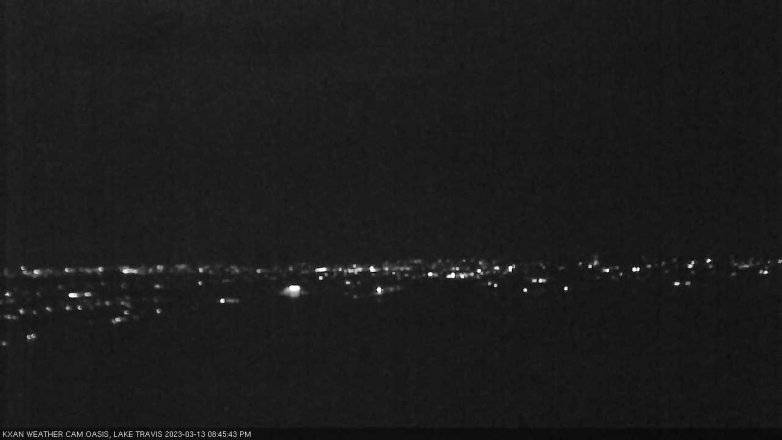 Lake Travis webcam, March 13, 2023 8:45 PM CT