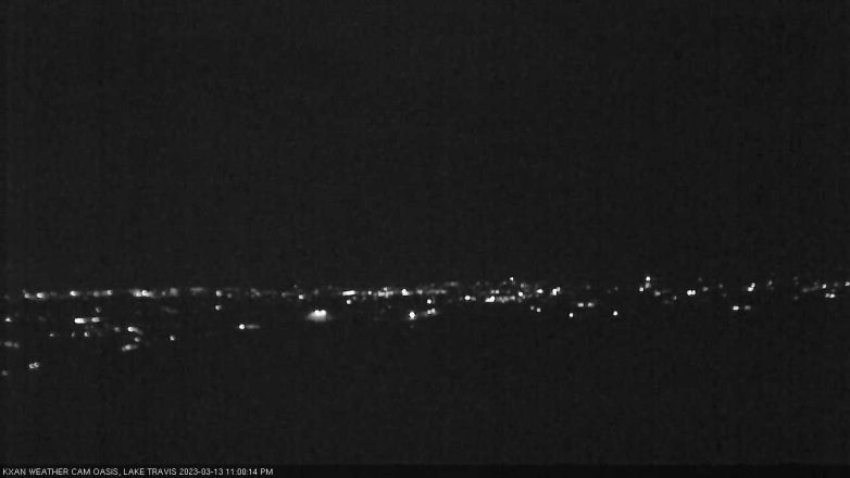 Lake Travis webcam, March 13, 2023 11:00 PM CT