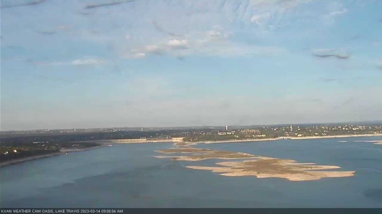 Lake Travis webcam, March 14, 2023 9:00 AM CT