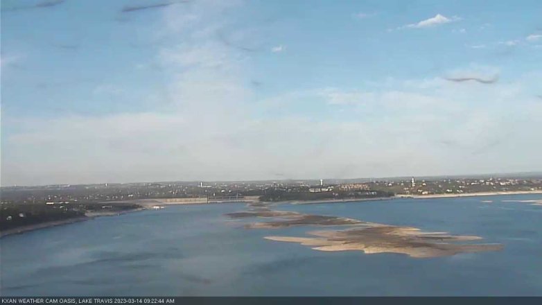 Lake Travis webcam, March 14, 2023 9:25 AM CT
