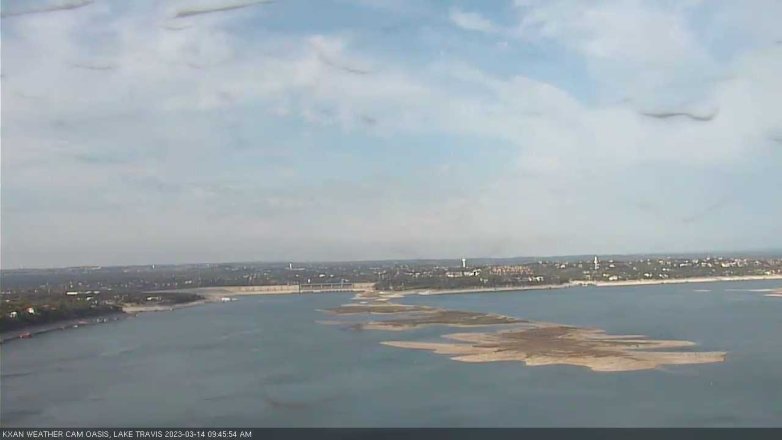 Lake Travis webcam, March 14, 2023 9:45 AM CT