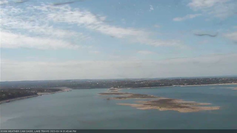 Lake Travis webcam, March 14, 2023 1:45 PM CT