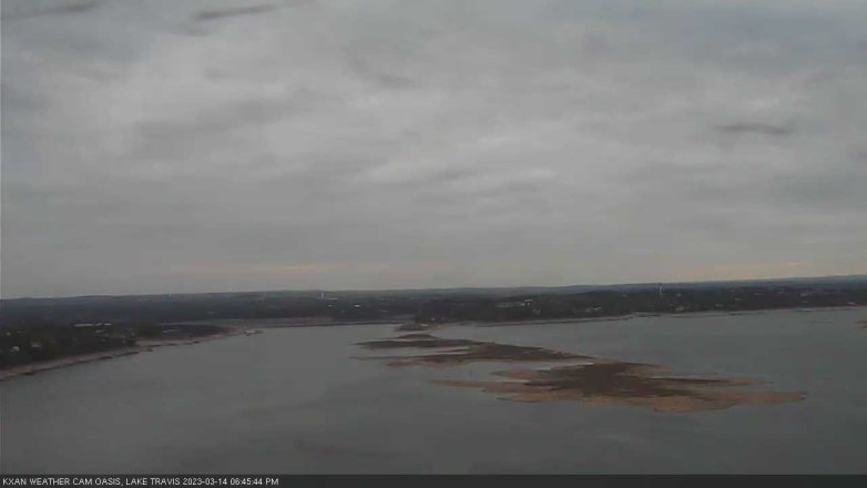 Lake Travis webcam, March 14, 2023 6:45 PM CT