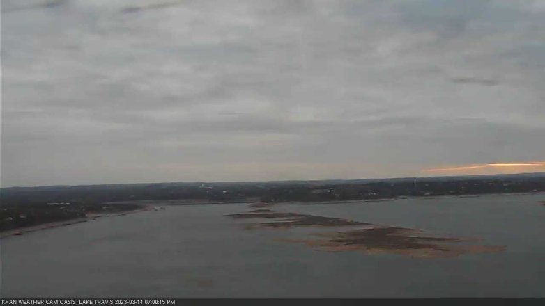 Lake Travis webcam, March 14, 2023 7:00 PM CT