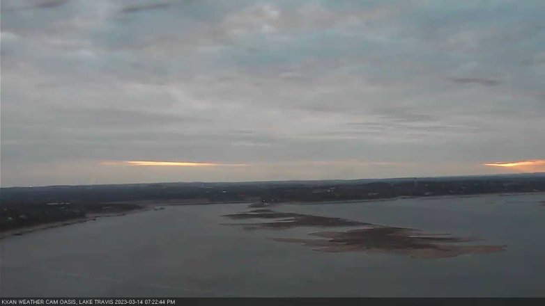 Lake Travis webcam, March 14, 2023 7:25 PM CT