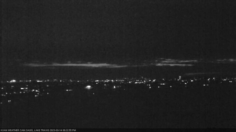 Lake Travis webcam, March 14, 2023 8:25 PM CT
