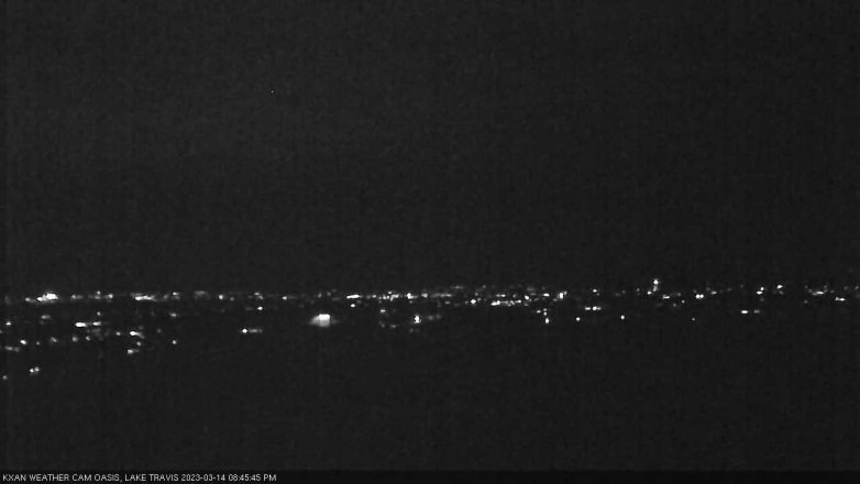 Lake Travis webcam, March 14, 2023 8:45 PM CT