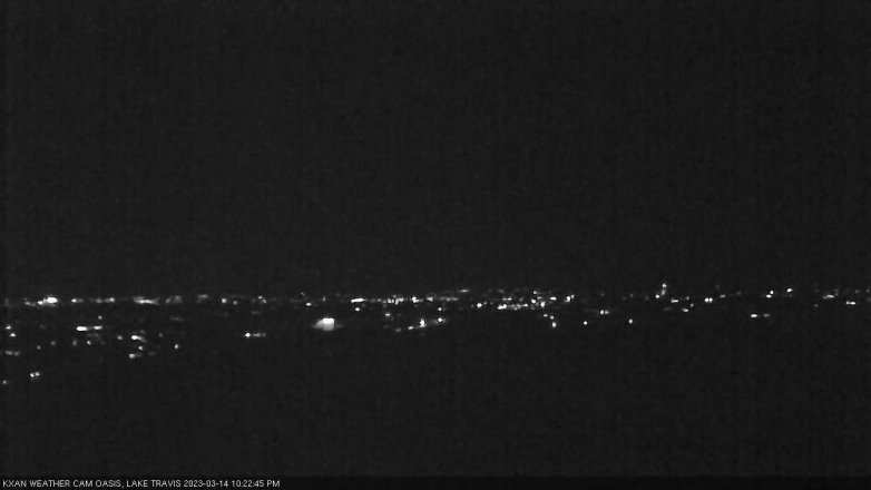 Lake Travis webcam, March 14, 2023 10:25 PM CT