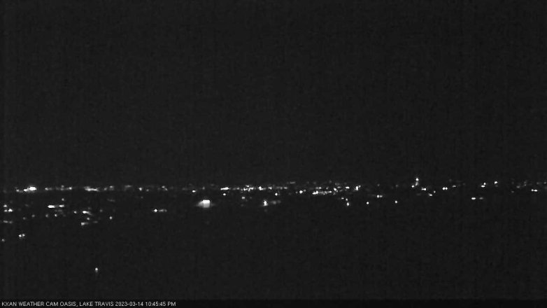 Lake Travis webcam, March 14, 2023 10:45 PM CT