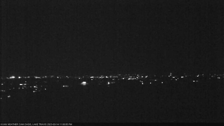 Lake Travis webcam, March 14, 2023 11:00 PM CT