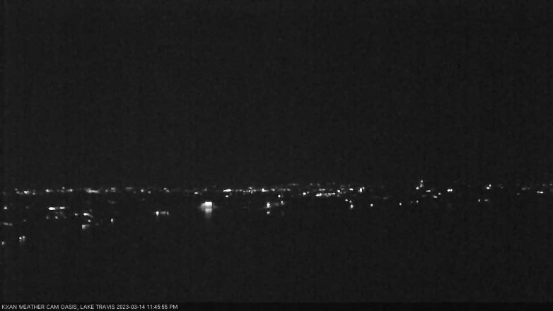 Lake Travis webcam, March 14, 2023 11:45 PM CT