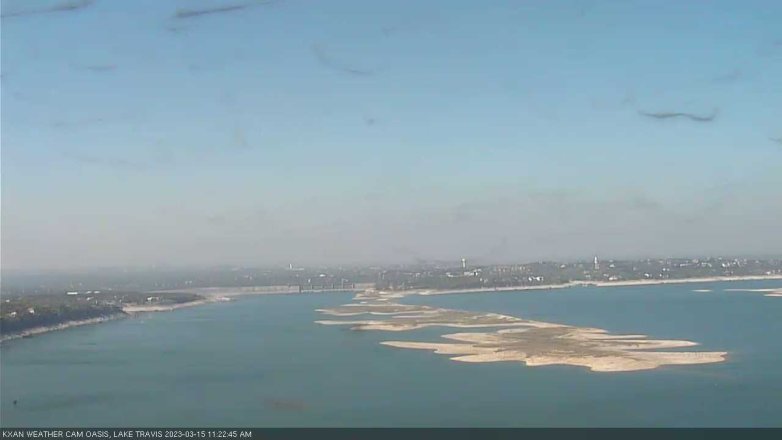 Lake Travis webcam, March 15, 2023 11:25 AM CT