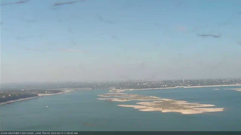 Lake Travis webcam, March 15, 2023 11:45 AM CT