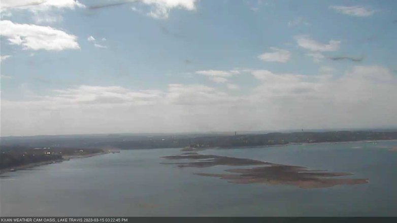 Lake Travis webcam, March 15, 2023 3:25 PM CT