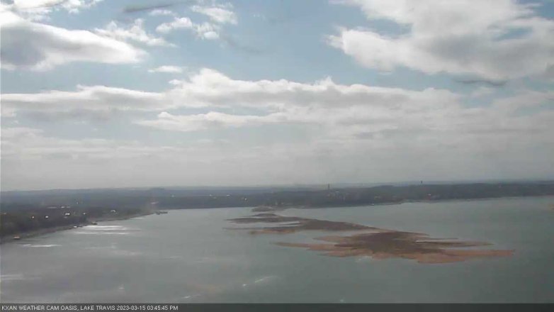 Lake Travis webcam, March 15, 2023 3:45 PM CT