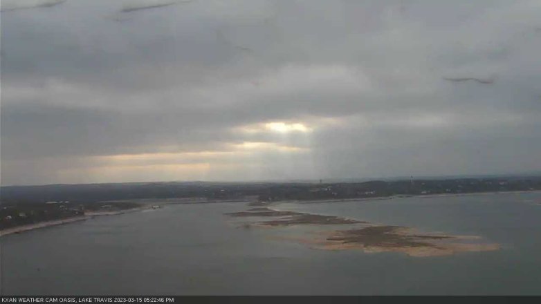 Lake Travis webcam, March 15, 2023 5:25 PM CT