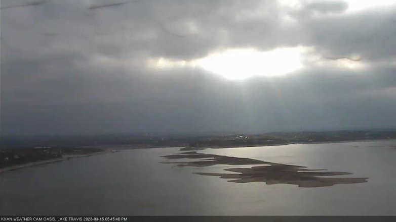 Lake Travis webcam, March 15, 2023 5:45 PM CT