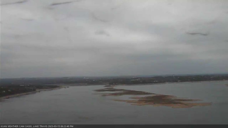 Lake Travis webcam, March 15, 2023 6:25 PM CT