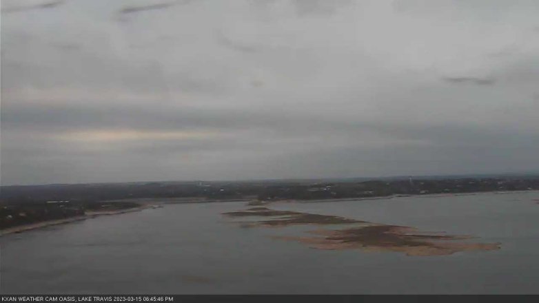 Lake Travis webcam, March 15, 2023 6:45 PM CT